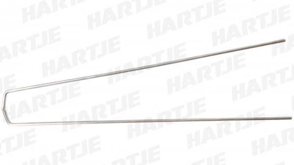 CURANA Schutzblechstrebe Ø 4mm, Niro, silber, kürzbar, für mittleres Profil, 28&quot;, 35mm breit, 370mm lang
