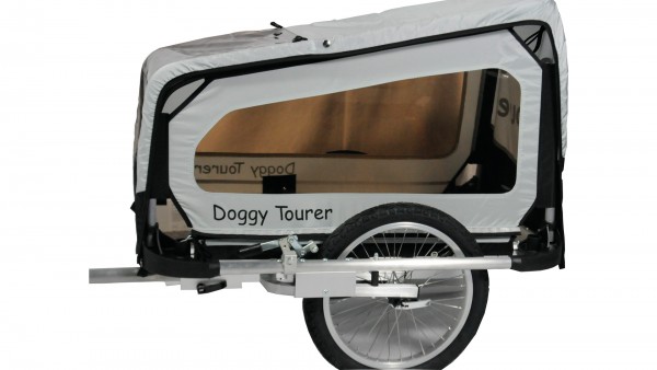 DOGGYTOURER Hundeanhänger &quot;Doggy Tourer S&quot;; Fahrradanhänger für kleine Hunderassen wie zum Beispiel West Highland Terrier, Pudel, Malteser.; Serienmäß