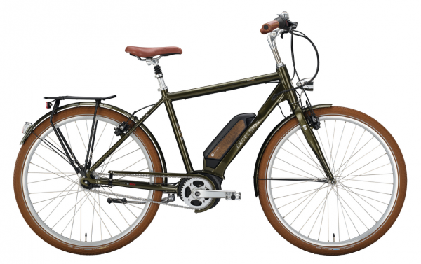 EXCELSIOR Elektro-Cityrad &quot;Vintage E&quot; Mod. 22, Diamant, 28&quot;, dark green glossy, 7-Gang SHIMANO &quot;Nexus&quot; LL, 53cm