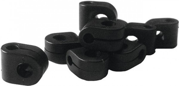CURANA Strebenclip; Kunststoff, für Streben-Ø 4mm, schwarz