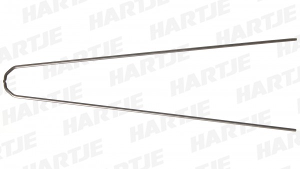 CURANA Schutzblechstrebe; Für C-Lite, Ø 4mm, Niro, silber, kürzbar, für tiefes Profil, 28", 55mm breit, 370mm lang