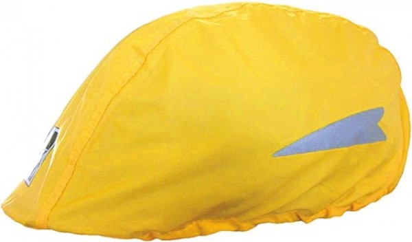 HOCK Regenschutzhaube; SB-verpackt, für Fahrradhelme, wasserdicht, atmungsaktiv, mit Gummizug, gelb