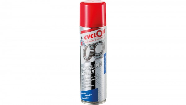 CYCLON Vaseline; Verhindert Oxidation von Felgen, Speichen, Schlössern und verchromten Teilen, salzwasserbeständig, säurefreier Schutzfilm, 250ml Spra