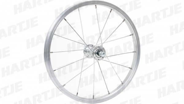 CONTEC Vorderrad &quot;Alu Sport + Quando KT-A16F&quot;; 16&quot; Laufrad; Felge: 19-305, Schürmann &quot;Alu-Sport 611&quot;, DV, 16Loch, silber matt; Nabe: Quando &quot;KT-A16F&quot;,