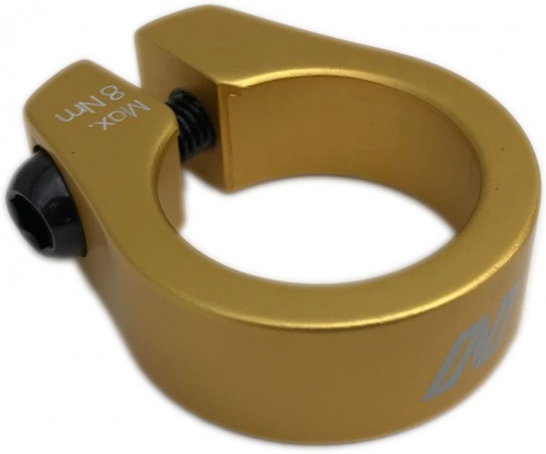 davtus N Alu-Sattelklemme für BMX Sattelrohrklemmung 28,6 mm gold