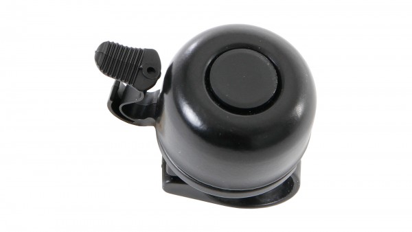 CONTEC Miniglocke &quot;Mini Bell&quot;; SB-verpackt, Aluminium, Ø 33mm, passend für Lenker-Ø 22,2mm; Klöppel um 360° drehbar, schwarz