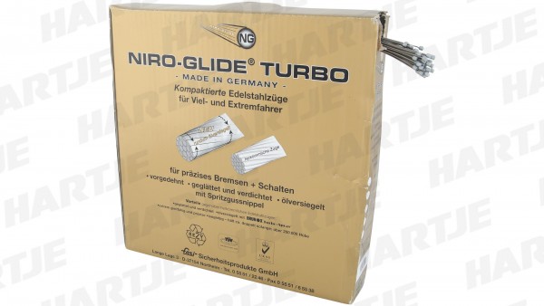 NIRO-GLIDE Schaltinnenzug &quot;Turbo&quot;; Salzresistent und schmutzabweisend, kompaktiert, vorgedehnt, geglättet und verdichtet. Versiegelt mit original Weld