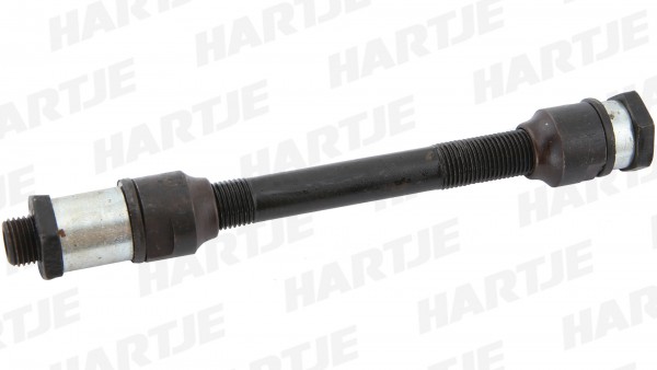 MP H.R.-Hohlachse Stahl, M10x1, kpl. mit Konen, Distanzbuchsen, U-Scheibe und Kontermutter, 141mm lang