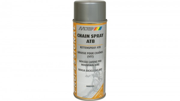 MOTIP Kettenspray &quot;ATB&quot;; Qualitativ hochwertiges Spray zum Schmieren von Ketten und Zahnrädern an Mountainbikes und Crossrädern, niedriger Reibungskoe