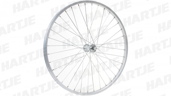 CONTEC Vorderrad &quot;Alu Sport + Quando KT-A16F&quot;; 24&quot; Laufrad; Felge: 19-507, Schürmann &quot;Alu-Sport 611&quot;, DV, 36Loch, silber matt; Nabe: Quando &quot;KT-A16F,