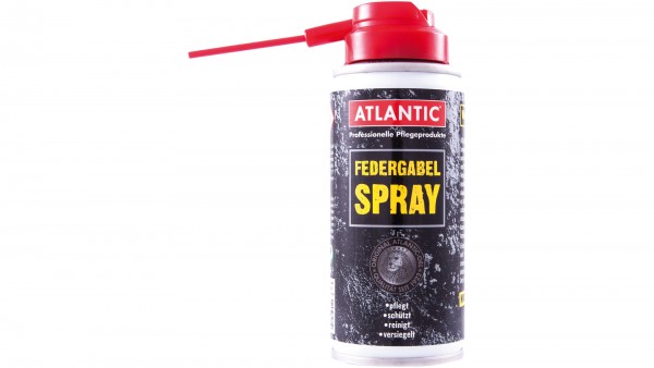ATLANTIC Federgabelspray; Reinigt und versiegelt die Tauch- und Standrohre. Die Dichtungen bleiben geschmeidig, die Dämpfergelenke werden geschützt un