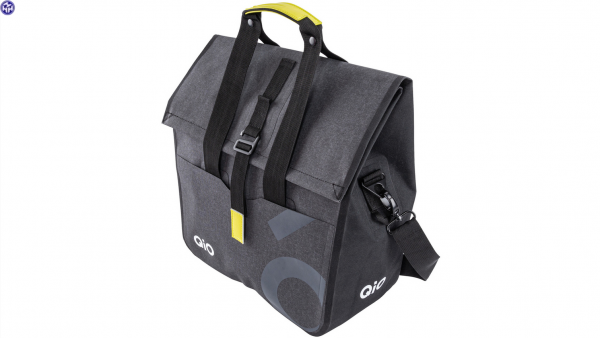 QIO V.R.-Gepäckträgertasche &quot;Pina&quot;; Volumen: 20l, Maße (L x B x H): 34x16x48cm, Polyester, KLICKfix; SB-verpackt, wasserdicht, Faltverschluss, Tragegr