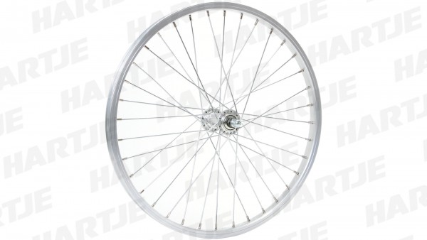 CONTEC Vorderrad &quot;Alu Sport + Quando KT-A16F&quot;; 20&quot; Laufrad; Felge: 19-406, Schürmann &quot;Alu-Sport 611&quot;, DV, 36Loch, silber matt; Nabe: Quando &quot;KT-A16F&quot;,
