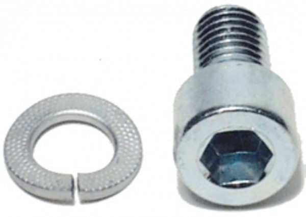 PLETSCHER Innensechskantschraube; Stahl verzinkt, inkl. Federring, M10x 20