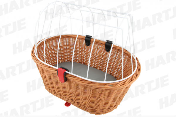 RIXEN &amp; KAUL H.R.-Tierkorb &quot;Doggy Basket&quot;; Weide, Maße (LxBxH): 36x46x52cm, Gewicht: 1600g; Mit Drahtgitter, 2 Spezialgelenke mit Verriegelung sor