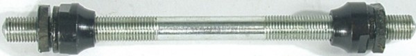 MP V.R.-Achse; M9 x 1mm, kpl. mit Konen, Muttern und Nasenscheiben, einstellbar, 141mm lang