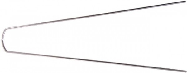 CURANA Schutzblechstrebe; Ø 4 mm, Niro, silber, kürzbar, für mittleres Profil, 28&quot;, 40mm breit, 370mm lang