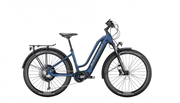 BRENNABOR Elektro-SUV &quot;A-98e&quot; Mod. 22, Sports Wave, 27,5&quot;, steel blue matt / rock silver matt, 1x11-Gang SHIMANO &quot;XT Linkglide&quot;, 36cm