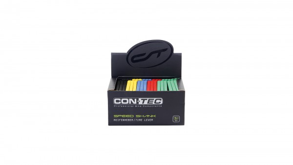 CONTEC Reifenheber "TFM-Speed Shank"; SB-verpackt, inkl. Tresenaufsteller, Reifenheber aus Kunststoff, farbig sortiert, Inhalt: 30 Satz Reifenheber à